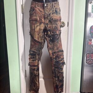 Dstrkt Denim 8ighth Dstrkt Rust Colored Distressed Denim Rockstar Urban Jeans 34